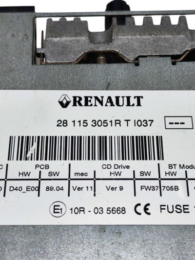 RÁDIO CD PLAYER 281153051R RENAULT FLUENCE 2.0 2011 A 2016 - Imagem 6