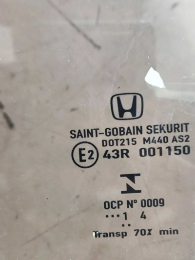 VIDRO Traseiro esquerdo HONDA FIT 1.5 2017 a 2021 - Imagem 8