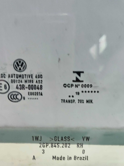 VIDRO PORTA DIANTEIRA DIREITA VW T-CROSS TSI 2019 2020 2021 - Imagem 6