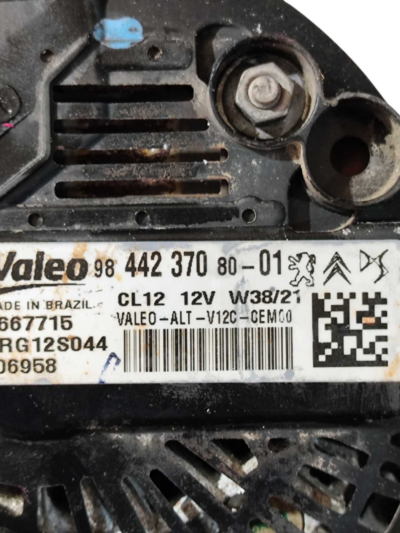 Alternador 9844237080 Citroen C4 Cactus 2021 2022 2023 - Imagem 4
