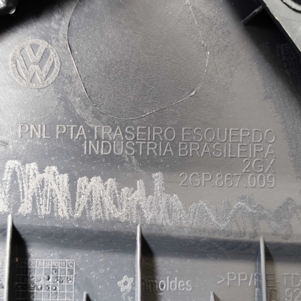 Forro Porta Tras Esq Volkswagen T-cross Tsi 2020 A 2022 - Imagem 9