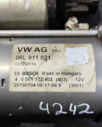 Motor De Arranque Partida Audi A5 2.0 2017 2018 06l911021 - Imagem 6