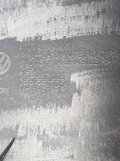 Forro Porta DianT Dir VW T-cross Tsi 2020 A 2022 2gp867006 - Imagem 9