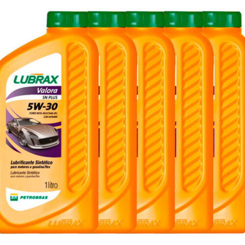 Oleo Lubrax Valora Plus 5w30 Kit Com 5 Oleos Lubrificante Sintetico