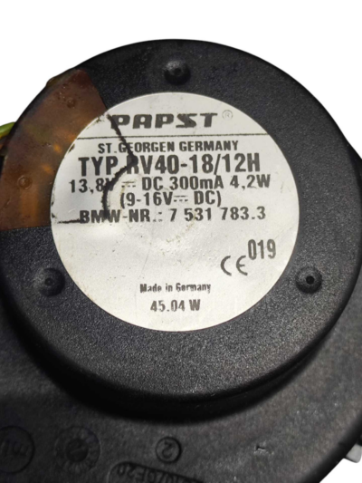 MOTOR VENTILADOR 75317833 BMW E60 E61 2007 A 2009 - Imagem 2