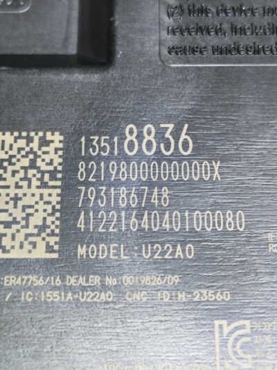 MÓDULO ALARME 13518836 GM EQUINOX PREMIER 1.5 2018 A 2022 - Imagem 6