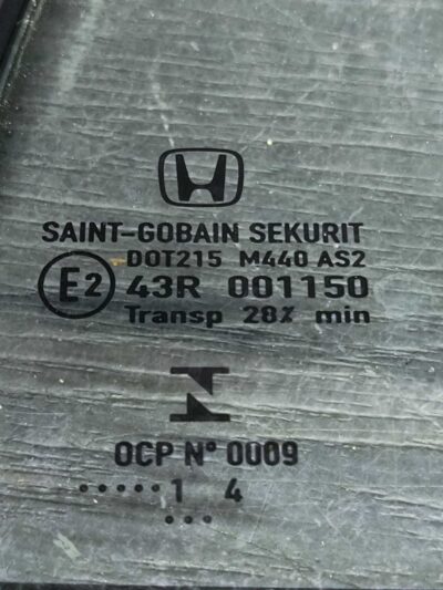 VIDRO FIXO TRASEIRO ESQUERDO HONDA CIVIC 2.0 2014 2015 2016 - Imagem 6