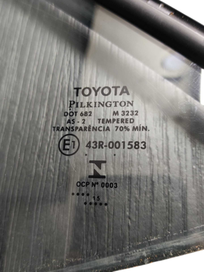 Vidro Fixo Porta Tras Esquerda Toyota Corolla xei 2017/2020 - Imagem 4