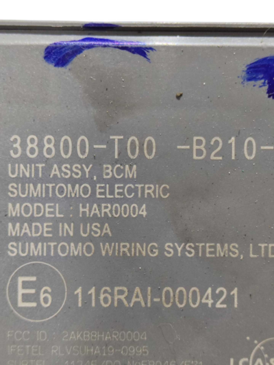 MÓDULO BCM 38800t00b210m1 HONDA CITY 1.5 2023 2024 - Imagem 5
