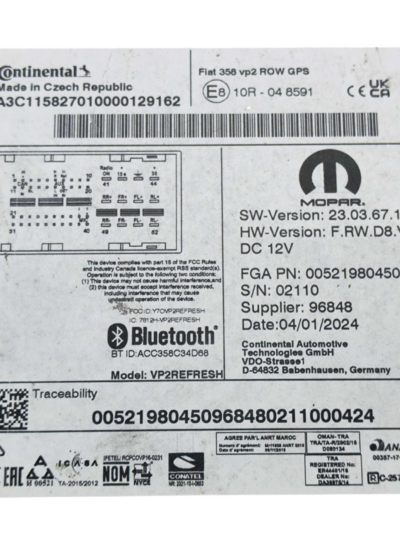 MÓDULO MULTIMÍDIA 521980450 FIAT ARGO 1.0 3CC 2021 2022 2023 - Imagem 4