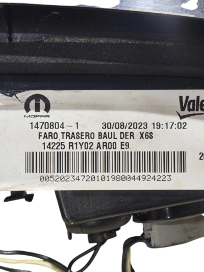 LANTERNA TAMPA TRASEIRA DIREITA FIAT CRONOS 1.3 2018 A 2023 - Imagem 3