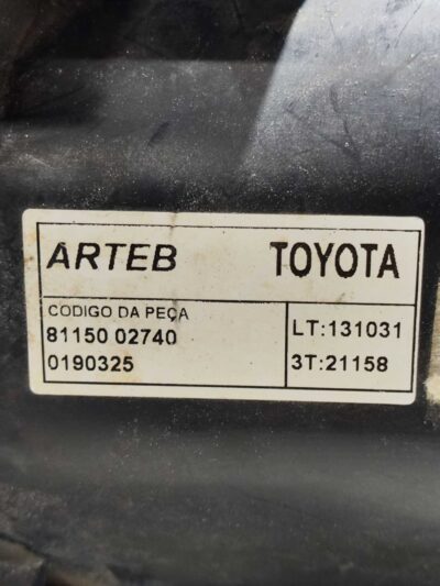 FAROL ESQUERDO 8115002740 TOYOTA COROLLA 2012 2013 2014 - Imagem 7