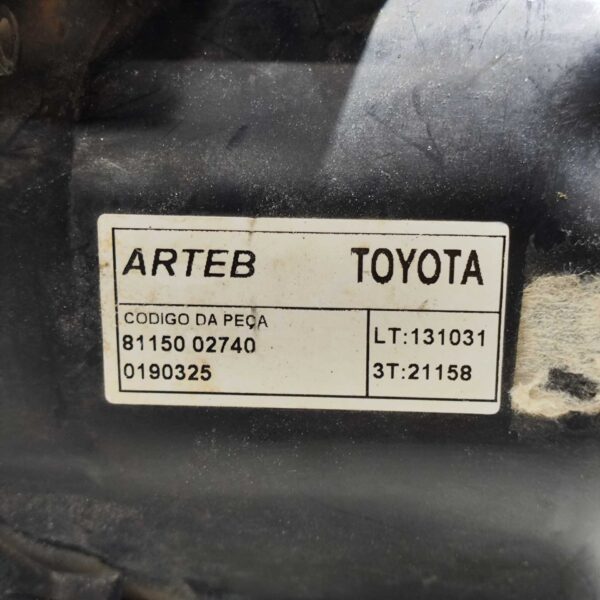 FAROL ESQUERDO 8115002740 TOYOTA COROLLA 2012 2013 2014 - Imagem 7