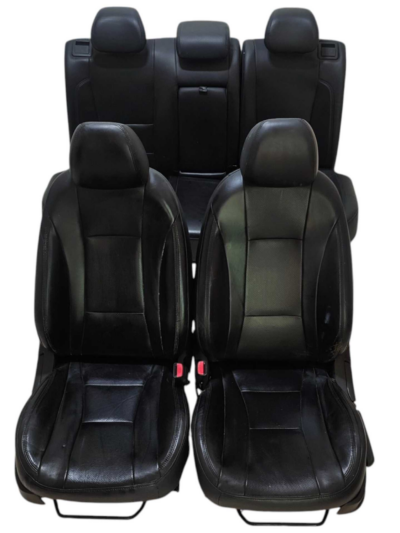JOGO BANCO COURO HYUNDAI I30 1.8 2013 2014 2015 2016 PRETO - Imagem 1