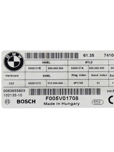 MÓDULO ELETRÔNICO f005v01708 BMW 320i GT 2013 2014 2015 - Imagem 7