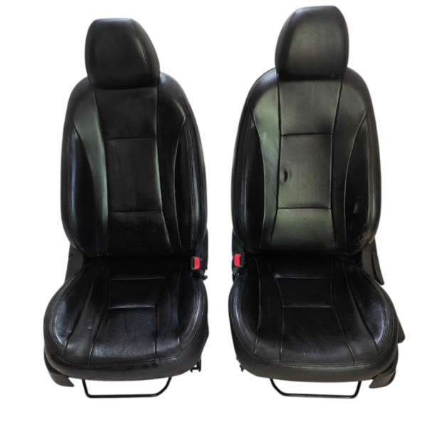JOGO BANCO COURO HYUNDAI I30 1.8 2013 2014 2015 2016 PRETO - Imagem 4