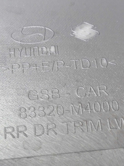 FORRO PORTA TRASEIRA ESQUERDA HYUNDAI CRETA 1.6 2017 A 2021 - Imagem 9