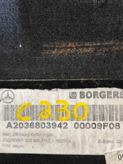 Forro Estepe A2036803942 Mercedes C200k 2001 2002 a 2006 - Imagem 5