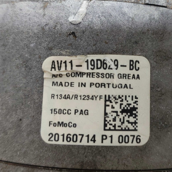 COMPRESSOR AR COND AV1119d629 FORD ECOSPORT 2013 A 2017 - Imagem 9