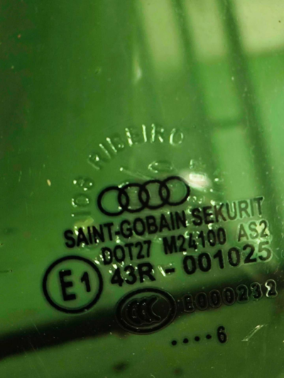 VIDRO PORTA DIANTEIRA ESQUERDA AUDI A3 1.8 1997 1998 A 2006 - Imagem 6