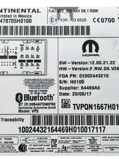RADIO MULTIMÍDIA 1002443210 JEEP RENEGADE 2016 2017 A 2021 - Imagem 8