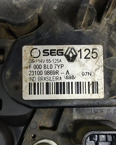 Alternador  231009869r Renault Logan 1.6 2020 2021 2022 - Imagem 6