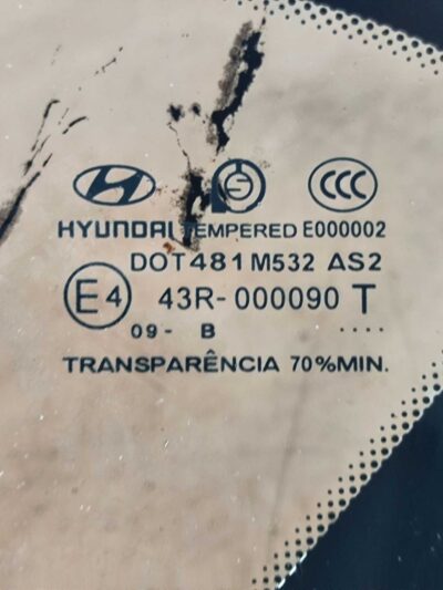 VIDRO FIXO TRASEIRO ESQUERDO HYUNDAI I30 2009 2010 A 2012 - Imagem 5