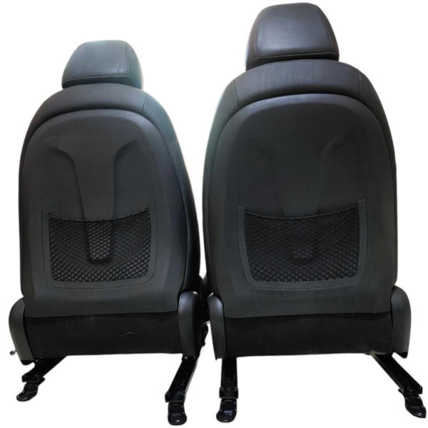 JOGO BANCO COURO HYUNDAI I30 1.8 2013 2014 2015 2016 PRETO - Imagem 8