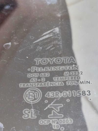 Vidro Porta Tras Esquerdo Toyota Yaris Sedan 2021 a 2023 - Imagem 4