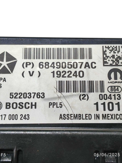 MÓDULO ESTACIONAMENTO 68490507AC JEEP COMPASS 2022 2023 2024 - Imagem 4