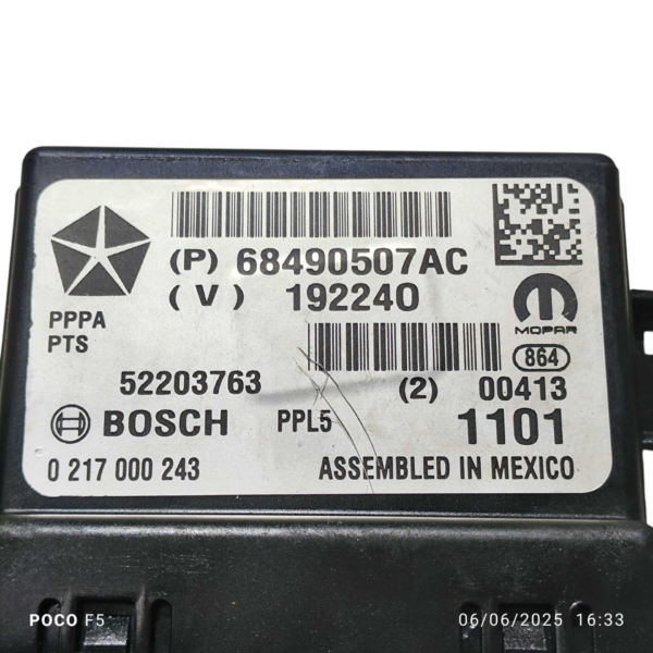 MÓDULO ESTACIONAMENTO 68490507AC JEEP COMPASS 2022 2023 2024 - Imagem 4