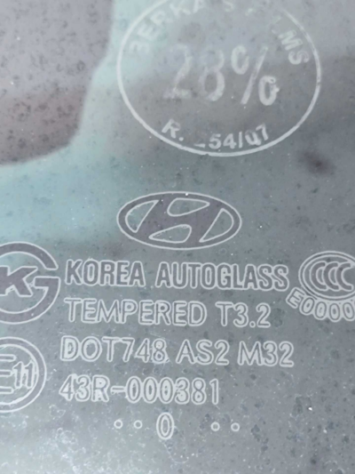 VIDRO PORTA TRASEIRA DIREITA HYUNDAI IX35 2011 2012 A 2016 - Imagem 6