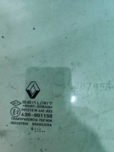 Vidro Porta Traseira Direita Renault Clio 2001 2002 a 2016 - Imagem 3