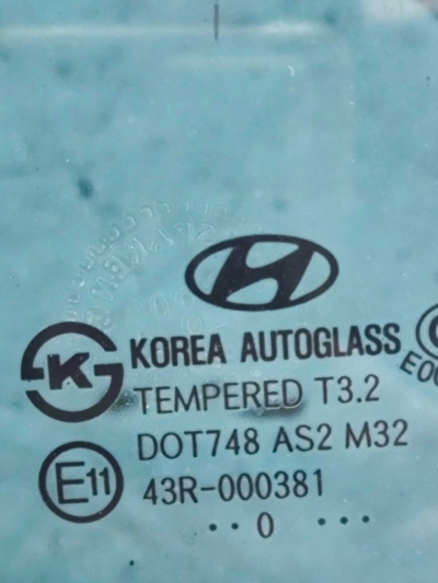 VIDRO PORTA TRASEIRA ESQUERDA HYUNDAI IX35 2011 2012 A 2016 - Imagem 6