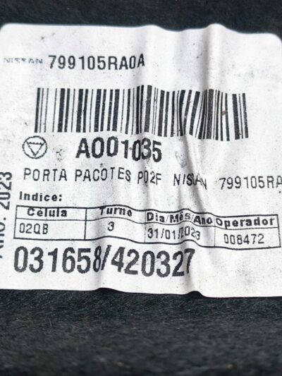 TAMPAO BAGAGITO 799105RA0A NISSAN KICKS 2019 2020 A 2022 - Imagem 7