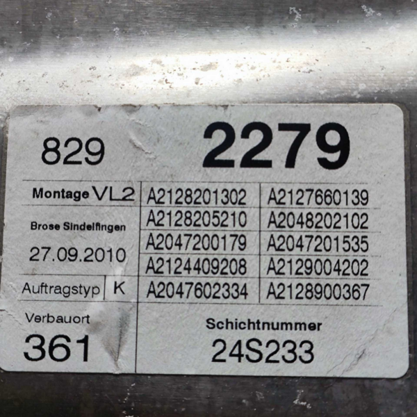 MÁQUINA VIDRO DIANTEIRO ESQUERDO MERCEDES C280 2010 A 2012 - Imagem 9