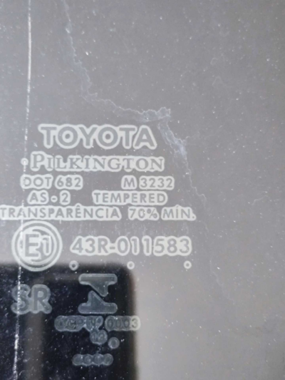 Vidro Porta Tras Direito Toyota Yaris Sedan 2021 a 2023 - Imagem 3