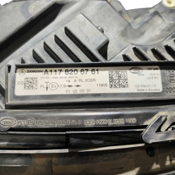 FAROL ESQUERDO MERCEDES CLA200 2017 A 2019 P/ RETIRADA PEÇAS - Imagem 9
