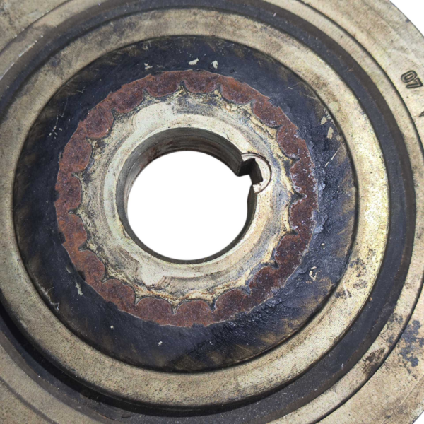 POLIA VIRABREQUIM CITROEN C4 PALLAS 2008 2009 2010 a 2012 - Imagem 3