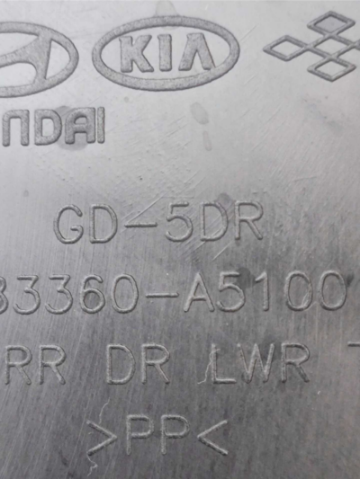 FORRO PORTA TRASEIRO DIREITO HYUNDAI I30 1.8 2014 2015 2016 - Imagem 9